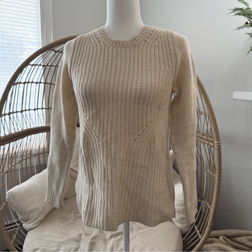 J. Crew Cream Crew Neck Sweater
